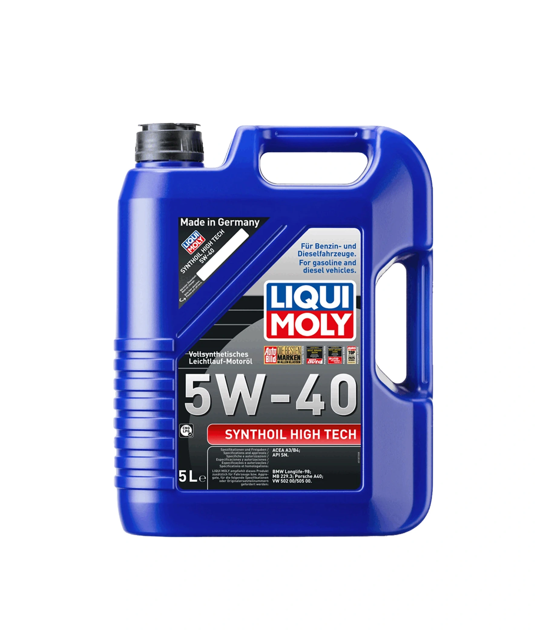 LIQUI MOLY SYNTHOIL HIGH TECH 5W40 - Aceite de Motor