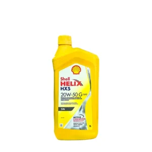 SHELL HELIX HX5 SAE 20W50 GAS - Aceite Mineral - QT 946ml