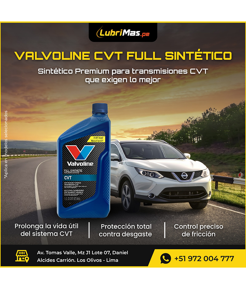 VALVOLINE CVT FULL SINTÉTICO - Imagen 2