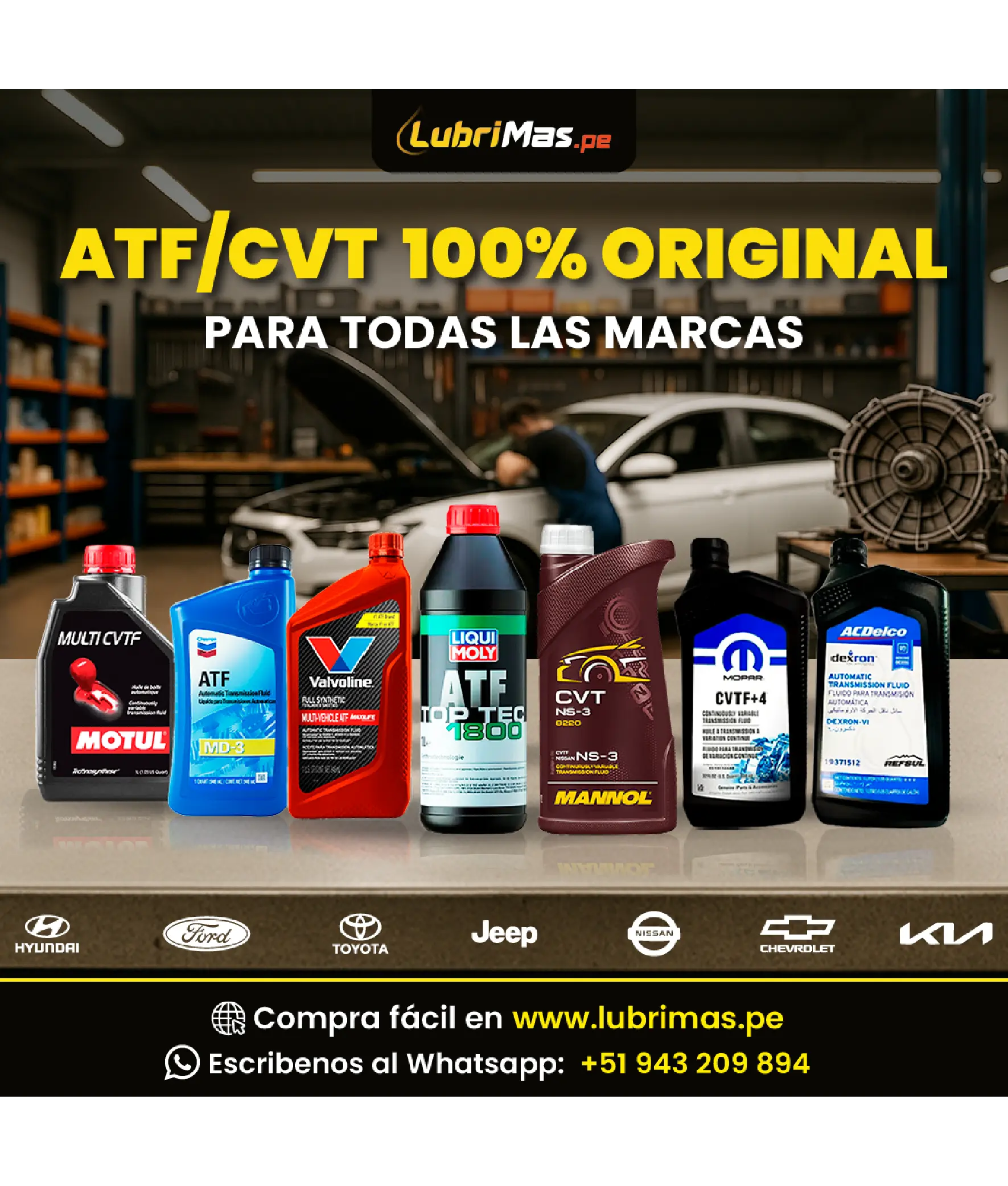 MOTUL MULTI CVTF - Lubricante de Transmisión CVT - Imagen 3