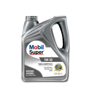 MOBIL SUPER 5W30 SINTÉTICO - Motores a Gasolina y Gas - Galón 4Lt.