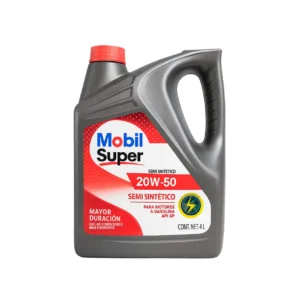 MOBIL SUPER 20W50 SEMI SINTÉTICO - Aceite de Motor - Galón 4Lt.