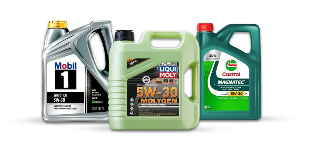 aceite de motor 5W30 recomendado para autos